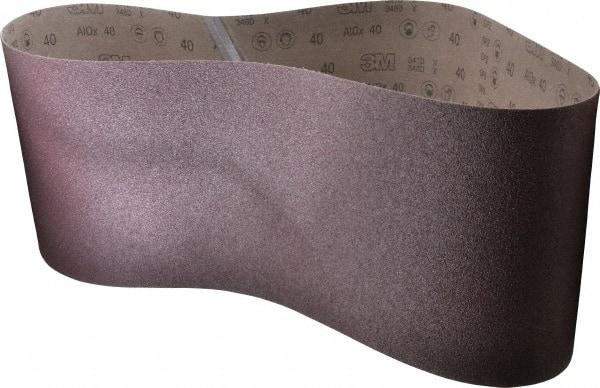3M - 10" Wide x 70-1/2" OAL, 40 Grit, Aluminum Oxide Abrasive Belt - Aluminum Oxide, Coarse, Coated, X Weighted Cloth Backing, Series 341D - Exact Tool & Supply