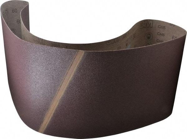 3M - 10" Wide x 70-1/2" OAL, 60 Grit, Aluminum Oxide Abrasive Belt - Aluminum Oxide, Medium, Coated, X Weighted Cloth Backing, Series 341D - Exact Tool & Supply