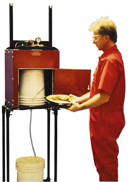 Made in USA - Air Powered Compactor - 13,000 Lb, 44" High x 22" Wide x 21" Deep - Exact Tool & Supply