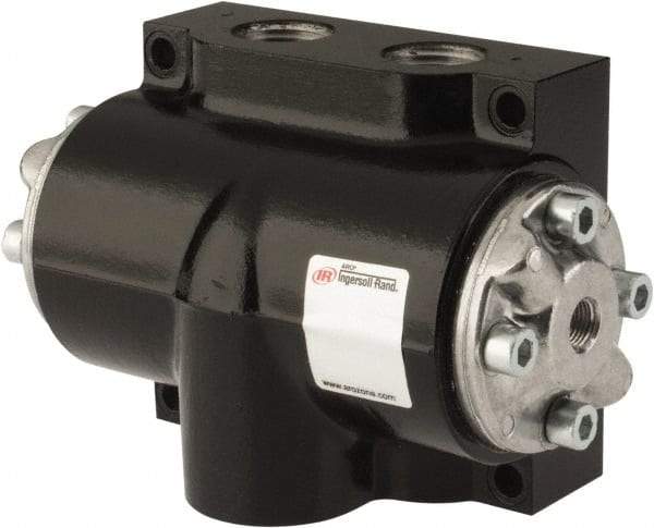 ARO/Ingersoll-Rand - 1" Inlet x 1" Outlet, Pilot Actuator, Spring Return, 2 Position, Body Ported Solenoid Air Valve - 280 CFM, 7.8 CV, 4 Way, 150 psi, 180° Max Temp, -10° Min Temp - Exact Tool & Supply