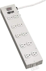 Tripp-Lite - 10 Outlets, 120 VAC15 Amps, 15' Cord, Power Outlet Strip - Keyhole, Tab Mount, 5-15 NEMA Configuration, 17-1/2" Strip - Exact Tool & Supply