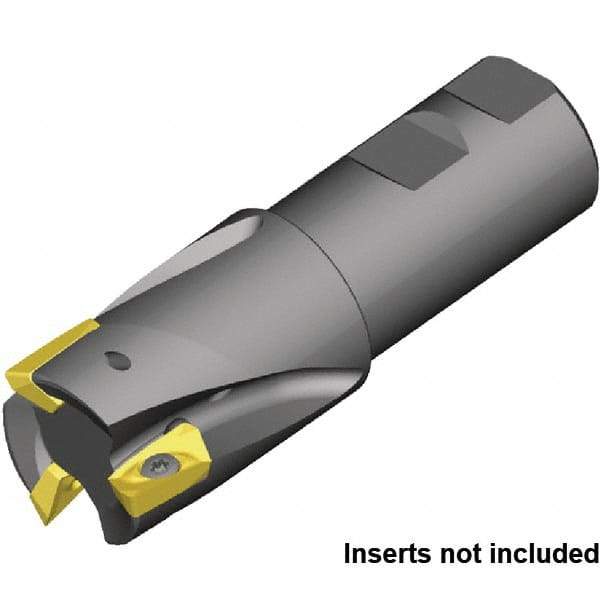 Kennametal - 40mm Cut Diam, 32mm Shank Diam, 110mm OAL, Indexable Square Shoulder End Mill - Weldon Shank, 0° Lead Angle - Exact Tool & Supply