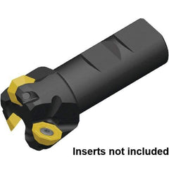 Kennametal - 32mm Cut Diam, 32mm Shank Diam, Indexable Square Shoulder End Mill - Weldon Shank - Exact Tool & Supply