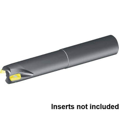 Kennametal - 25mm Cut Diam, 25mm Shank Diam, 100mm OAL, Indexable Square Shoulder End Mill - Cylindrical Shank, 0° Lead Angle - Exact Tool & Supply