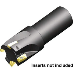 Kennametal - 20mm Cut Diam, 20mm Shank Diam, 170mm OAL, Indexable Square Shoulder End Mill - Cylindrical Shank, 0° Lead Angle - Exact Tool & Supply