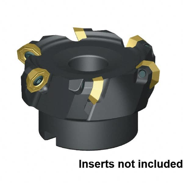 Kennametal - 63mm Cut Diam, 22mm Arbor Hole Diam, Indexable Square-Shoulder Face Mill - Exact Tool & Supply