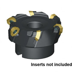 Kennametal - 80mm Cut Diam, 27mm Arbor Hole Diam, Indexable Square-Shoulder Face Mill - Exact Tool & Supply
