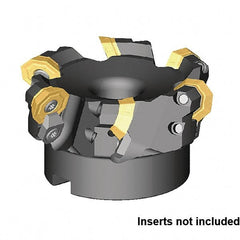 Kennametal - 63mm Cut Diam, 22mm Arbor Hole Diam, Indexable Square-Shoulder Face Mill - Exact Tool & Supply