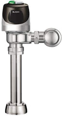 Sloan Valve Co. - 1-1/2" Spud Coupling, 1-1/2" Pipe, Closet Automatic Flush Valve - Dual Flush, 1.6/1.1 Gal per Flush, Metal Cover, Powered by 4 AA Batteries - Exact Tool & Supply