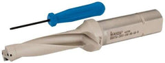 Iscar - 2.94" Max Drill Depth, 4xD, 47/64" Diam, Indexable Insert Drill - 2 Inserts, 1" Shank Diam, Straight Shank - Exact Tool & Supply