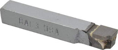 Accupro - 2-1/2 Inch Long, 3/32 Inch Radius, Left Hand, Concave, RAL Style Radius Cutting Tool Bit - 3/8 Inch Long Tip, 3/32 Inch Thick, 3/8 Inch Shank Square, Carbide Tip - Exact Tool & Supply