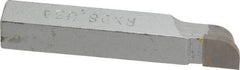 Accupro - 2-1/2 Inch Long, 1/4 Inch Radius, Right Hand, Convex, RXD Style Radius Cutting Tool Bit - 3/8 Inch Long Tip, 3/32 Inch Thick, 3/8 Inch Shank Square, Carbide Tip - Exact Tool & Supply