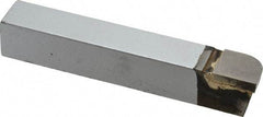 Accupro - 4-1/2 Inch Long, 13/32 Inch Radius, Right Hand, Convex, RXD Style Radius Cutting Tool Bit - 3/4 Inch Long Tip, 3/16 Inch Thick, 3/4 Inch Shank Square, Carbide Tip - Exact Tool & Supply