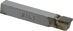 Accupro - 2-1/2 Inch Long, 1/32 Inch Radius, Left Hand, Convex, RXL Style Radius Cutting Tool Bit - 3/8 Inch Long Tip, 3/32 Inch Thick, 3/8 Inch Shank Square, Carbide Tip - Exact Tool & Supply