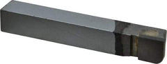 Accupro - 2-1/2 Inch Long, 1/8 Inch Radius, Left Hand, Convex, RXL Style Radius Cutting Tool Bit - 3/8 Inch Long Tip, 3/32 Inch Thick, 3/8 Inch Shank Square, Carbide Tip - Exact Tool & Supply