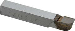 Accupro - 2-1/2 Inch Long, 3/16 Inch Radius, Left Hand, Convex, RXL Style Radius Cutting Tool Bit - 3/8 Inch Long Tip, 3/32 Inch Thick, 3/8 Inch Shank Square, Carbide Tip - Exact Tool & Supply