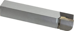 Accupro - 4-1/2 Inch Long, 13/32 Inch Radius, Left Hand, Convex, RXL Style Radius Cutting Tool Bit - 3/4 Inch Long Tip, 3/16 Inch Thick, 3/4 Inch Shank Square, Carbide Tip - Exact Tool & Supply
