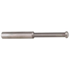 Accupro - 0.49" Cutter Head Diam, 1/32" Flat Width, 3" OAL, Solid Carbide, Single Right Hand Back Chamfer - Exact Tool & Supply