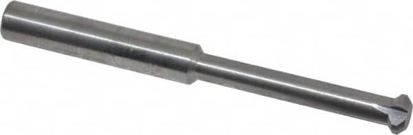 Accupro - 1/4" Cutter Head Diam, 1/32" Flat Width, 2-1/2" OAL, Solid Carbide, Single Right Hand Back Chamfer - Exact Tool & Supply