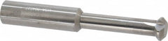 Accupro - 0.36" Cutter Head Diam, 1/32" Flat Width, 2-1/2" OAL, Solid Carbide, Single Right Hand Back Chamfer - Exact Tool & Supply