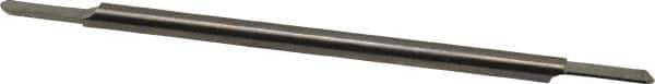 Accupro - 1/8 Inch Diameter, 3 Inch Overall Length, 3/8 Inch Split Length, Solid Carbide, Full Radius Split End Carbide Blank - Double End - Exact Tool & Supply