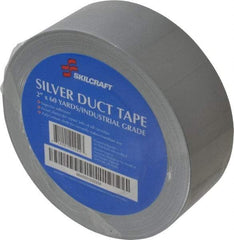 Ability One - 2" x 60 Yds Gray Duct Tape - 9 mil, Rubber Adhesive, Polyethylene Cloth Backing, Series 5640 - Exact Tool & Supply