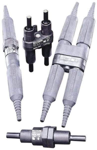 Ferraz Shawmut - 1 Pole, 600 VAC/VDC, 30 Amp, Inline Fuse Holder - Compatible with CC Class, 1-1/2 Inch Long x 1 Inch Wide and 13/32 Inch Diameter Fuse - Exact Tool & Supply