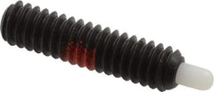Gibraltar - 1/4-20, 1" Thread Length, 3/16" Plunger Projection, Steel Threaded Spring Plunger - 0.118" Max Plunger Diam, 1" Plunger Length, 1 Lb Init End Force, 4 Lb Final End Force, 5/64" Hex - Exact Tool & Supply