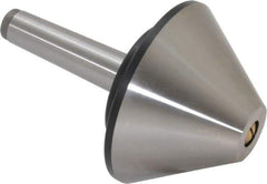 Value Collection - MT3 Taper Shank, 4.2" Head Diam Live Center - 1,200 Max RPM, 32mm Point Diam, 160mm Point Length, 800 Lb Max Workpc, Bull Nose Point - Exact Tool & Supply