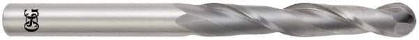 OSG - 3/4" Diam, 3" LOC, 2 Flute Solid Carbide Ball End Mill - Uncoated, Single End, 6" OAL, 3/4" Shank Diam, Spiral Flute - Exact Tool & Supply