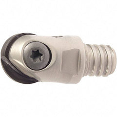 Iscar - 12mm Cut Diam, 28mm OAL, Indexable Ball Nose End Mill - 20mm Head Length, T08 Modular Connection, HCM-MM Toolholder, HBF-QF, HBR-QF, HCD-QF, HCR Insert - Exact Tool & Supply