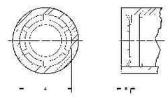 Thomson Industries - 16mm Internal Retaining Ring - For Use with Linear Bearing SSE M16, MA M16 - Exact Tool & Supply