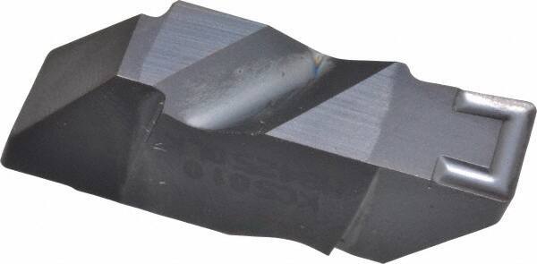 Kennametal - 4250NG K Grade KC5010, 6.35mm Cutting Width Carbide Grooving Insert - 6.35mm Max Depth of Cut, Left Hand, 0.57mm Corner Radius, TiAlN Finish - Exact Tool & Supply