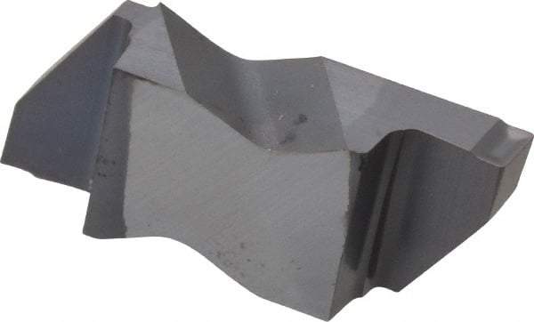 Kennametal - 3M275NG K Grade KC5025, 2.75mm Cutting Width Carbide Grooving Insert - 3.81mm Max Depth of Cut, Right Hand, 0.19mm Corner Radius, TiAlN Finish - Exact Tool & Supply