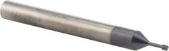 Iscar - #4-40 UNC, 0.083" Cutting Diam, 3 Flute, Solid Carbide Helical Flute Thread Mill - Internal Thread, 1/4" LOC, 2-1/2" OAL, 1/4" Shank Diam - Exact Tool & Supply