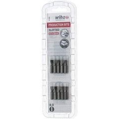 Wiha - Slotted Screwdriver Bits Reversible: NonReversible Blade Width (Inch): 5/16 - Exact Tool & Supply