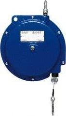 Aero-Motive - 10 Lb Load Capacity, 8' Travel Distance, Tool Balancer - Steel Cable, Cast Aluminum Housing, Tension Adjustment, Locking Mechanism - Exact Tool & Supply