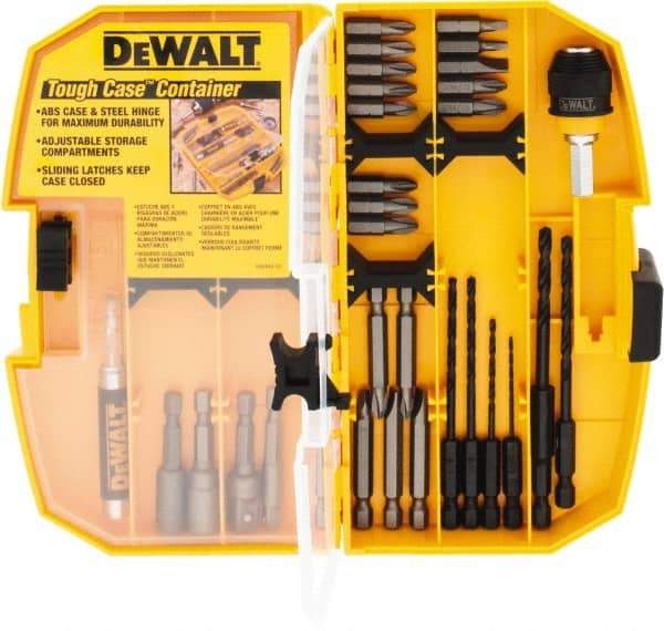 DeWALT - Power Drill Rapid Load Set - For Compact Magnetic Drive Guide Holds 1" Bit Tips - Exact Tool & Supply