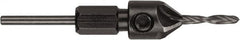 DeWALT - 1/4" Drill Compatibility, 5" Overall Length, Adjustable Depth Drill Countersink - Exact Tool & Supply