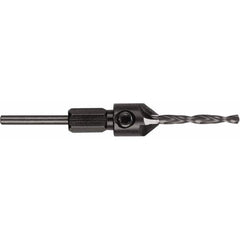 DeWALT - 3/4" Cutter Diam, 11/64" Drill Compatibility, 3-1/2" Overall Length, Adjustable Depth Drill Countersink - Exact Tool & Supply