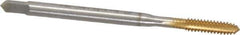 Emuge - #6-32 UNC 2BX Modified Bottoming Thread Forming Tap - High Speed Steel, TiN Finish, 2.205" OAL, 0.472" Thread Length, Series Rekord Druck-S - Exact Tool & Supply