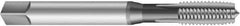 Emuge - 1-1/2 - 8 UNS 2BX 4 Flute Nitride Finish Cobalt Straight Flute Machine Tap - Modified Bottoming, Right Hand Thread, 7.874" OAL, 1.654" Thread Length, Oversize - Exact Tool & Supply