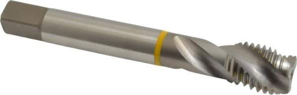 Emuge - 3/4-10 UNC 3 Flute 2B Modified Bottoming Spiral Flute Tap - Cobalt, Bright Finish, 4.921" OAL, Right Hand Flute, Right Hand Thread, Series Enorm - Exact Tool & Supply