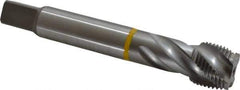 Emuge - 3/4-16 UNF 4 Flute 2B Modified Bottoming Spiral Flute Tap - Cobalt, Bright Finish, 4.331" OAL, Right Hand Flute, Right Hand Thread, Series Enorm - Exact Tool & Supply