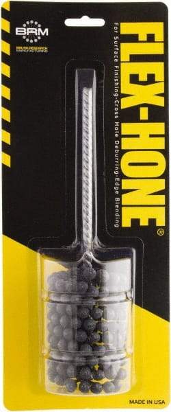 Brush Research Mfg. - 15/16" to 1-7/8" Bore Diam, 0.8333333 Grit, Aluminum Oxide Flexible Hone - Extra Fine, 8" OAL - Exact Tool & Supply