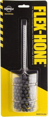Brush Research Mfg. - 15/16" to 1-7/8" Bore Diam, 120 Grit, Zirconia Alumina Flexible Hone - Medium, 8" OAL - Exact Tool & Supply