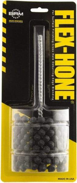 Brush Research Mfg. - 1-7/8" to 2-7/8" Bore Diam, 600 Grit, Aluminum Oxide Flexible Hone - Extra Fine, 8" OAL - Exact Tool & Supply