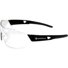 Smith & Wesson - Clear Lenses, Frameless Safety Glasses - Anti-Fog, Scratch Resistant, Polycarbonate Frame, Size Universal, Wrap Around - Exact Tool & Supply