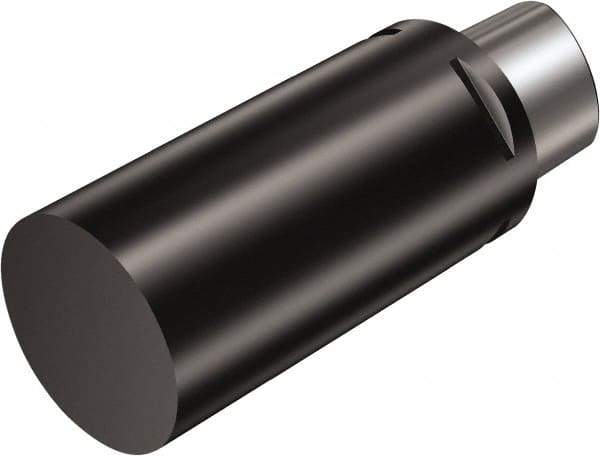 Sandvik Coromant - C4 Modular Connection, 100mm Diameter, Tool Holder Blank - 109mm Overall Length, 65mm Projection Flange to Nose End, 85mm Projection Gage Line to Nose End - Exact Tool & Supply
