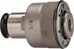 Accupro - 0.318" Tap Shank Diam, 5/16" Tap, #1 Tapping Adapter - 0.318 Inch Shank Diameter - Exact Tool & Supply